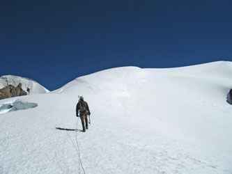 On snow